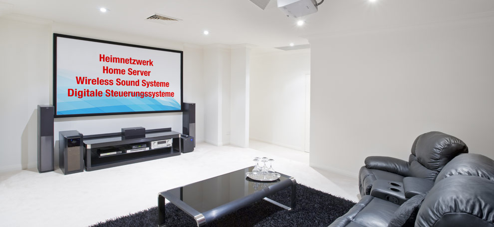 Smart Home, Digitales Wohnzimmer, Wireles Sound System, Steuerungssysteme